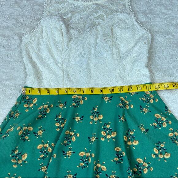 Teeze Me ruffle and lace fit and flare sleeveless dress, size 11/12 - Picture 5 of 8